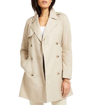 Charter Club + Classic Solid Trench Coat