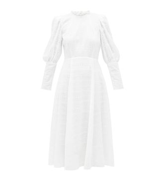 Beulah + Evanthe Broderie-Anglaise Cotton Dress