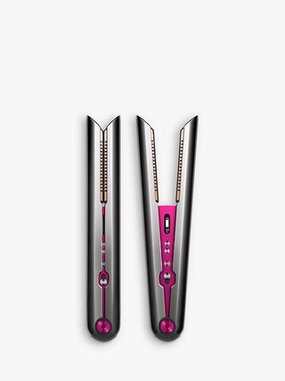 Dyson + Cord-Free Hair Straighteners in Nickel/Fuchsia
