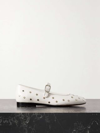 Le Monde Beryl + Studded Leather Mary Jane Ballet Flats