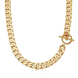 Missoma x Lucy Williams + Gold T-Bar Chain Necklace