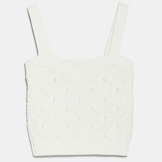 Zara + Textured Knit Top