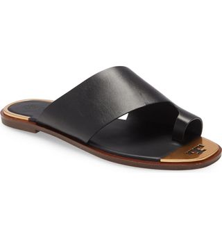 Tory Burch + Selby Toe Ring Slide Sandals