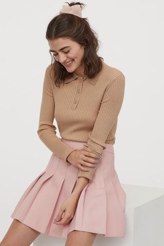 H&M + Pleated Skirt