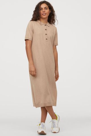 H&M + Rib-Collared Dress