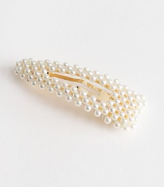 & Other Stories + Pearl Beaded Hair Clip