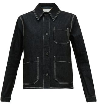 Ssōne + Craft Topstitched Organic Cotton-Blend Jacket