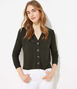 LOFT + Cropped Cardigan