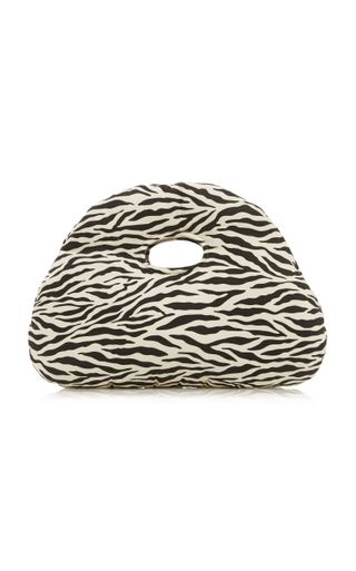 A.W.A.K.E Mode + Small Lucy Zebra Print Top Handle Bag