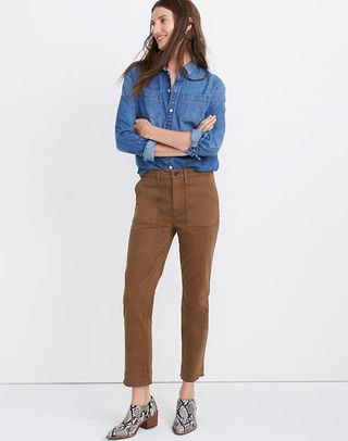 Madewell + Stovepipe Fatigue Pants: Tencel Lyocell Edition