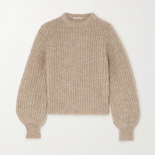 Reformation + Tatum Ribbed Alpaca-Blend Sweater