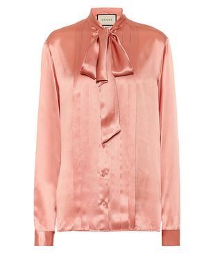 Gucci + Silk-Satin blouse