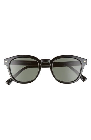 Le Specs + Conga 49mm Round Sunglasses