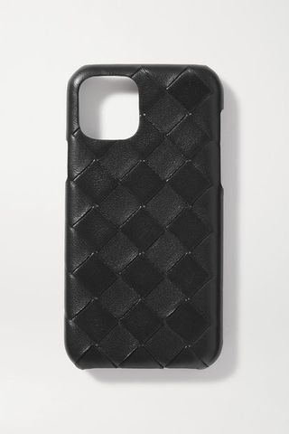 Bottega Veneta + Intrecciato Textured-Leather iPhone 11 Pro case