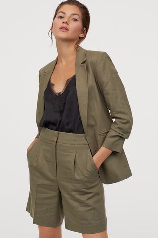 H&M + Linen-Blend Jacket