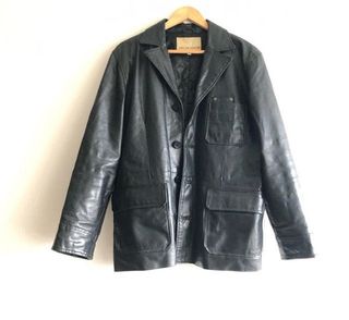 OldSchoolGoldSchool + Vintage Black Leather Jacket