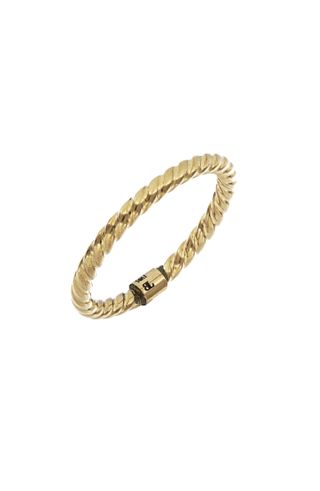 Bony Levy + 14K Gold Textured Stacking Ring