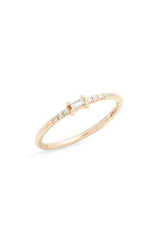 Jennie Kwon Design + Petite Baguette Equilibrium Diamond Ring