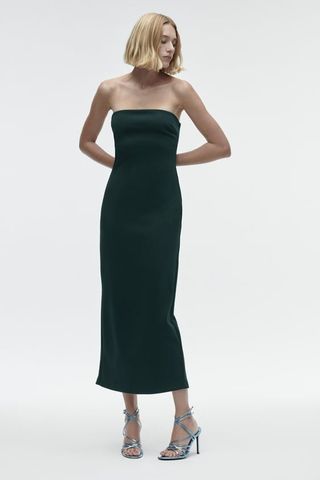 Zara + Slip Midi Dress