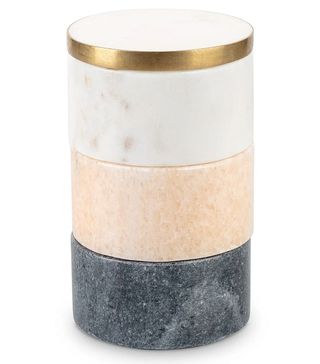 Oliver Bonas + Mixed Marble Stacking Trinket Pots