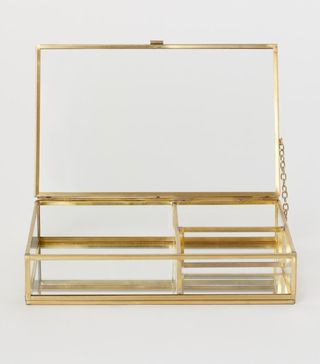 H&M + Clear Glass Jewellery Box