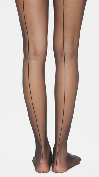 Wolford + Individual 10 Back Seam Tights