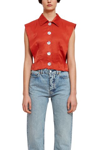 Opening Ceremony + Tie Back Shell Blouse
