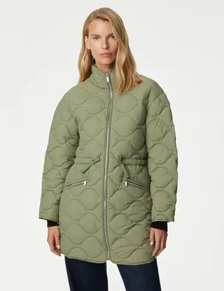 M&S Collection + Recycled Thermowarmth™ Quilted Coat