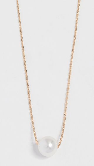 Theia Jewelry + Petite Swarovski Imitation Pearl Necklace
