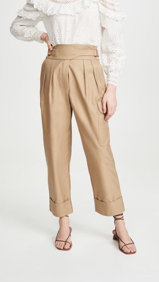 See by Chloe + High Waist Tapered Trousers