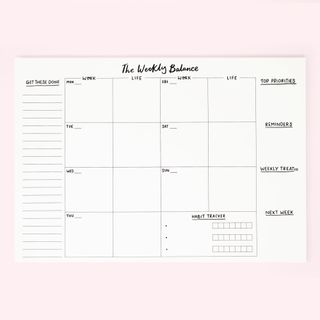 Sighh by Polly + Weekly Balance A4 Desk Pad