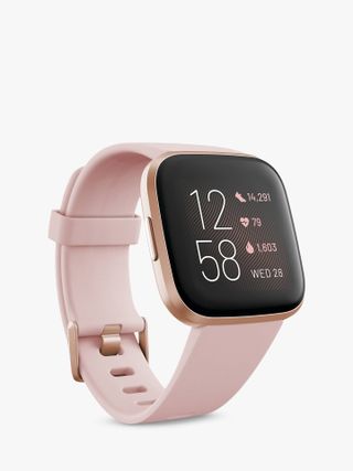 Fitbit + Versa 2 Smart Fitness Watch, Copper Rose