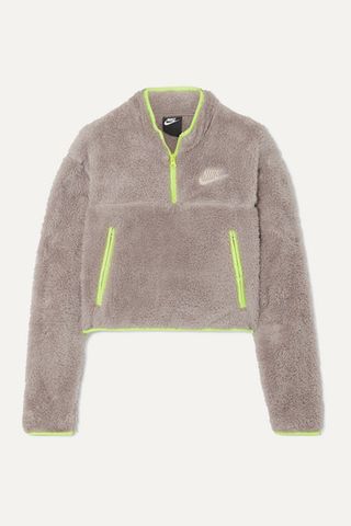 Nike + Shell-Paneled Fleece Sweatshirt
