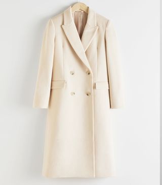 & Other Stories + Double Breasted Wool Blend Coat