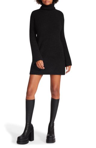 Steve Madden + Abbie Long Sleeve Sweater Minidress