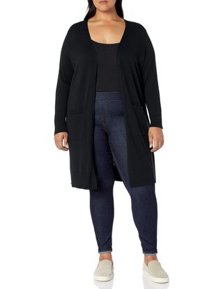 Amazon Essentials + Lightweight Longer Length Cardigan Sweater