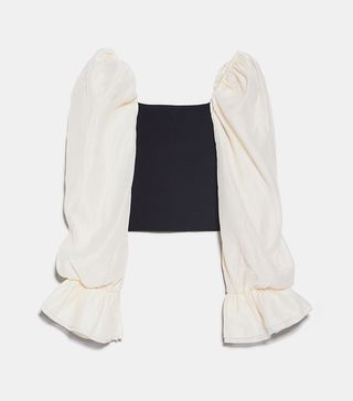 Zara + Combination Sleeve Top
