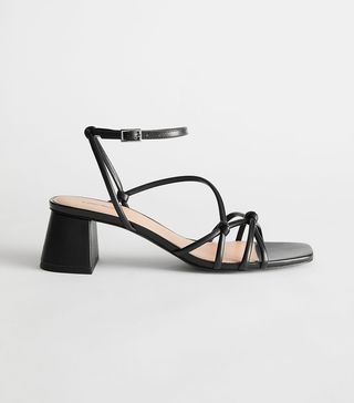 & Other Stories + Strappy Leather Heeled Sandals