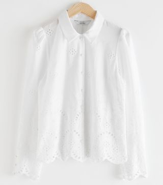 & Other Stories + Broderie Anglaise Blouse