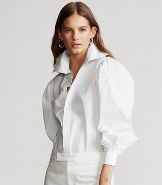 Ralph Lauren + Cotton Broadcloth Shirt