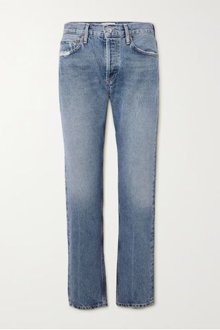 Agolde + Parker Long Boyfriend Organic Jeans