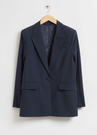 & Other Stories + Relaxed Tailored Deep Cut Blazer