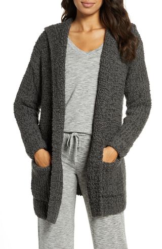 Barefoot Dreams + Bouclé Knit Hooded Cardigan