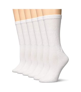 Hanes + Comfort Blend Crew Sock 6 Pack