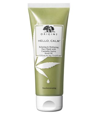 Origins + Hello, Cal Relaxing & Hydrating Face Mask with Cannabis Sativa Seed Oil