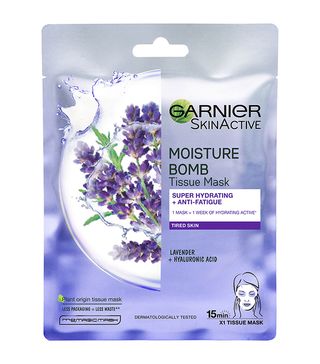 Garnier + Moisture Bomb Lavender Hydrating Face Sheet Mask