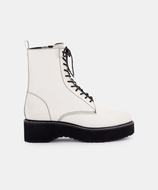 Dolce Vita + Vela Boots in Off White Leather