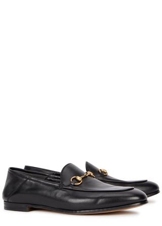 Gucci + Brixton Horsebit-Detailed Leather Collapsible-Heel Loafers