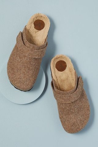 Anthropologie + Ashleigh Felted Wool Clogs