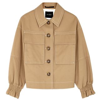 Palones + Camel Twill Cropped Trench